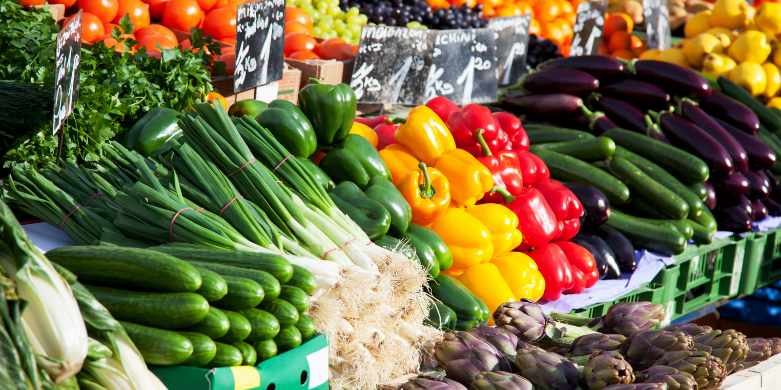 farmers market produce